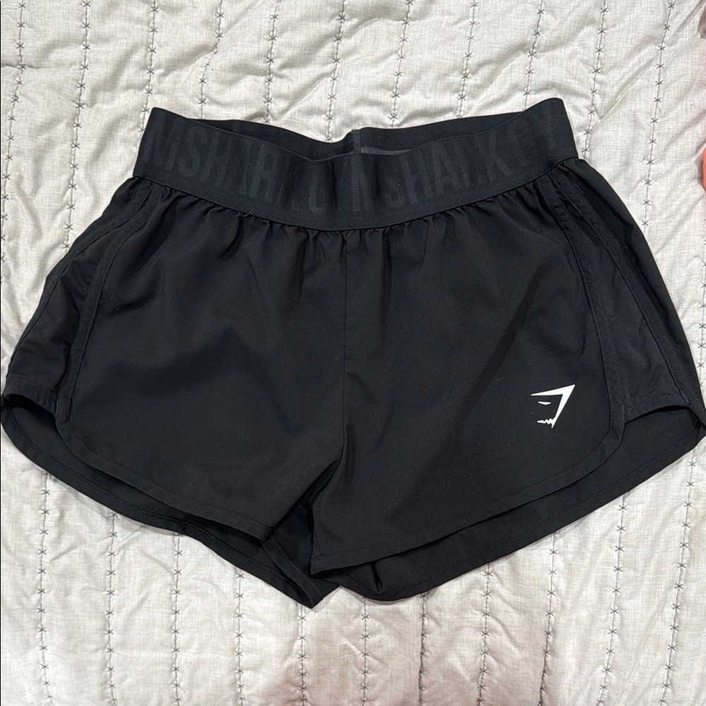 Gymshark Black Athletic Shorts Lightweight Elastic Waist